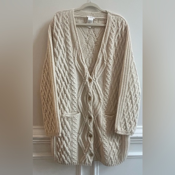 Chloe' Cardigan Sweater Coat Wool - Picture 1 of 16